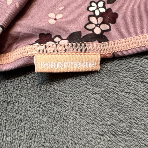 Kari Traa Base Layer Set Women's XL Extra Large Pants Top Floral Pink 622366a - Picture 10 of 15